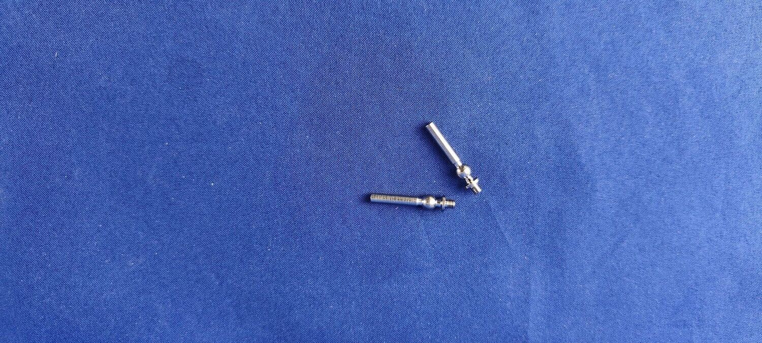 #TSM-4,5-3-23-M3-3-2;  TS-Führungsbolzen ø3mm x 23mm Kugel ø4,8mm (M3 x 3mm)   (2 Stück)