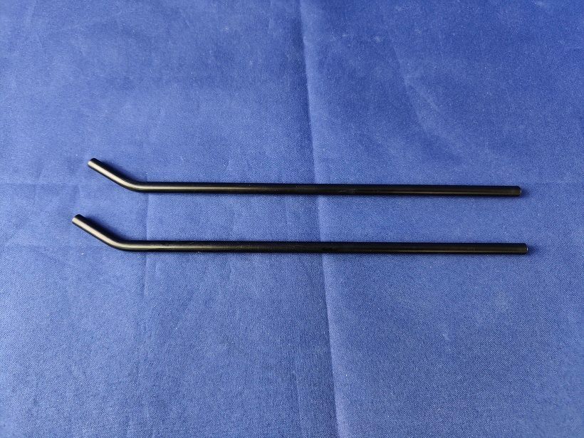 #2000-2;   Kufenrohr ø6mm "schwarz" (2 Stück)