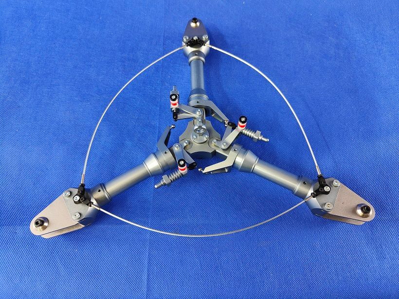 #7100-12-LA;  3-Blatt Rotorkopf Full-Scale  LAMA Serie  für  ø12mm
