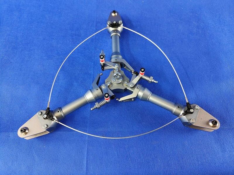 #7100-12-LA; 3-Blatt Rotorkopf Full-Scale LAMA Serie für ø12mm #7100-12-LA; 3-Blatt Rotorkopf Full-Scale LAMA Serie für ø12mm