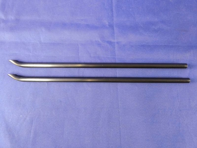 #0502-12-2; Kufenrohr ø12mm #0502-12-2; Kufenrohr ø12mm "schwarz" (2 Stück)