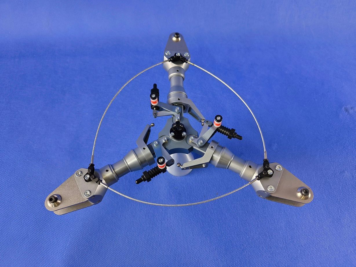 #7150-1800-12-LA;  3-Blatt Rotorkopf Full-Scale  LAMA Serie  Rotorwelle  ø12mm für Rotorkreis ø1800m bis ø2000mm