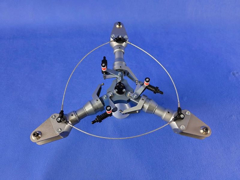 #7150-1800-12-LA;  3-Blatt Rotorkopf Full-Scale  LAMA Serie  Rotorwelle  ø12mm für Rotorkreis ø1800m bis ø2000mm