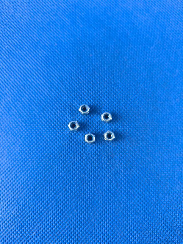 #M3-SM-985-5;  Stop-Mutter M3 DIN 985 (5 Stück) verzinkt
