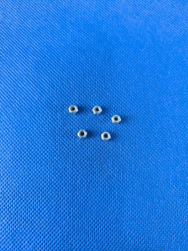 #M2,5-SM-985-5; Stop-Mutter M2,5 DIN 985 (5 Stück) verzinkt #M2,5-SM-985-5; Stop-Mutter M2,5 DIN 985 (5 Stück) verzinkt