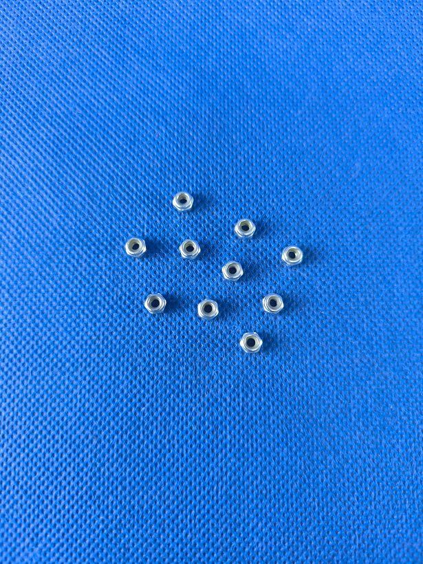 #M2,5-SM-985-10;  Stop-Mutter M2,5 DIN 985 (10 Stück) verzinkt