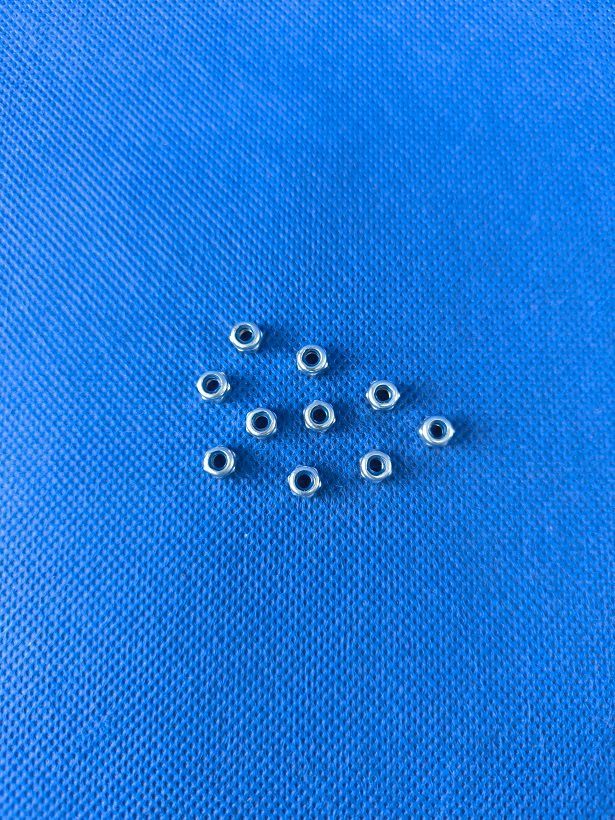 #M3-SM-985-10;  Stop-Mutter M3 DIN 985 (10 Stück) verzinkt
