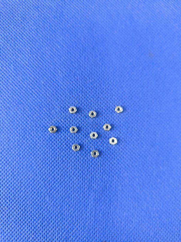 #M2-934-10;  Mutter M2 DIN 934 (10 Stück) verzinkt