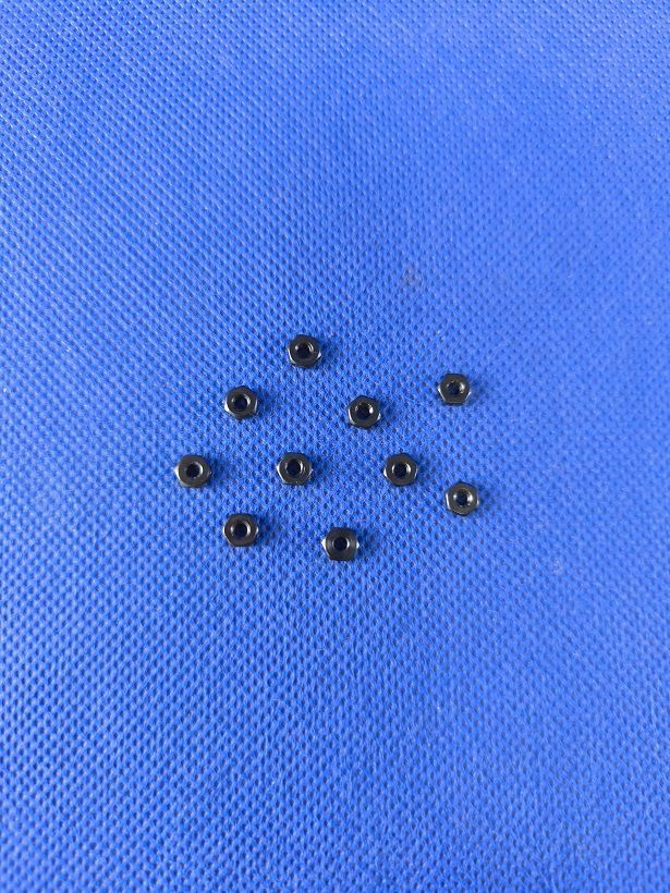 #M2,5-934-S-10;  Mutter M2,5 DIN 934 (10 Stück) schwarz