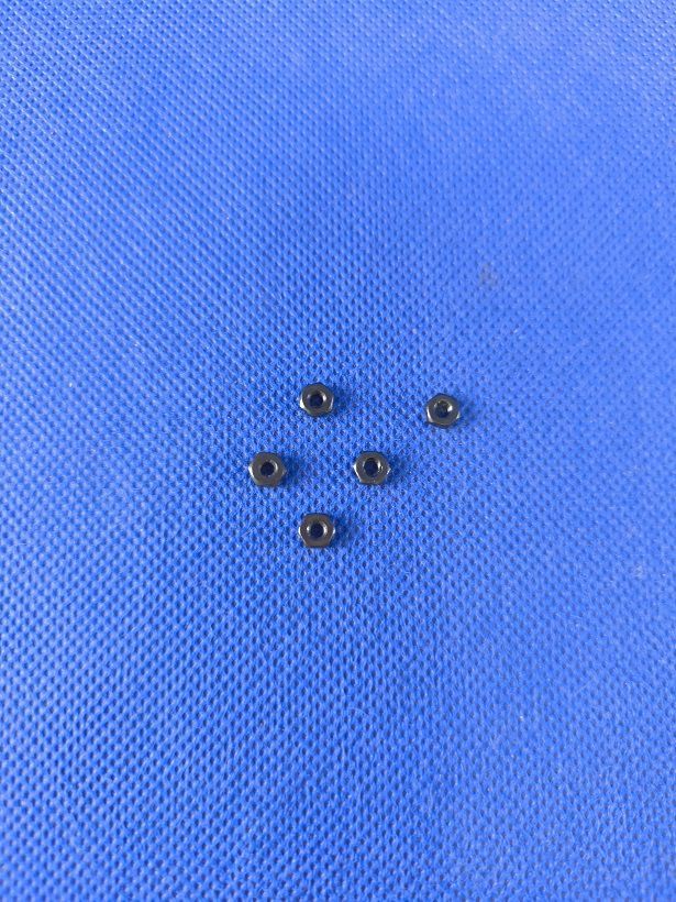 #M2,5-934-S-5;  Mutter M2,5 DIN 934 (5 Stück) schwarz