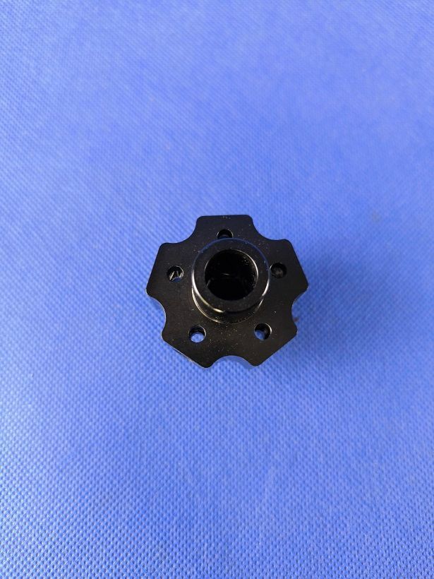 #1100-5-12-S-E; 5-Blatt Rotorkopfzentralstück für ø12mm "Rotorwelle" in Schwarz