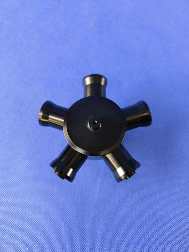 #2100-5-10-S; 5-Blatt Rotorkopfzentralstück für ø10mm "Rotorwelle" in Schwarz