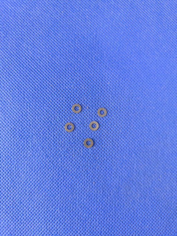 #PA-3-6-0,2-5;  Passcheibe 3 x 6 x 0,2  (5 Stück)