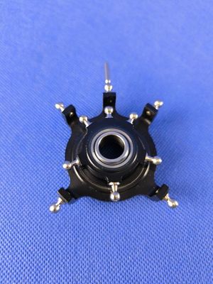 #1002-5-12-S; Taumelscheibe 5-Blatt; 90° (4-Punkt); für ø12mm Rotorwellen in SCHWARZ