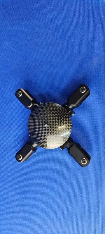 #2000-C-4-10-S;  4-Blatt Rotorkopf 700/800 Serie "Compact" ø10mm in SCHWARZ
