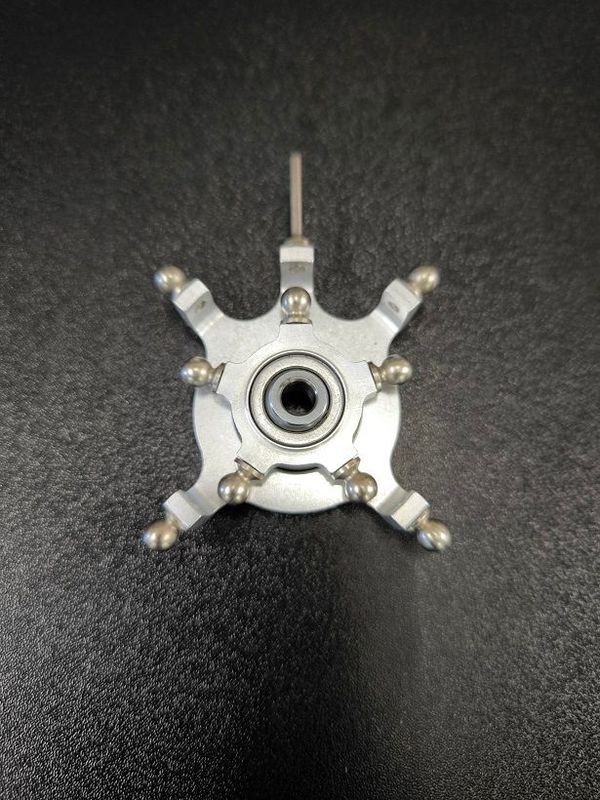 #6002-5-6; Taumelscheibe 5-Blatt; 90° (3-Punkt); für ø6mm Rotorwellen "DFC" in NATUR