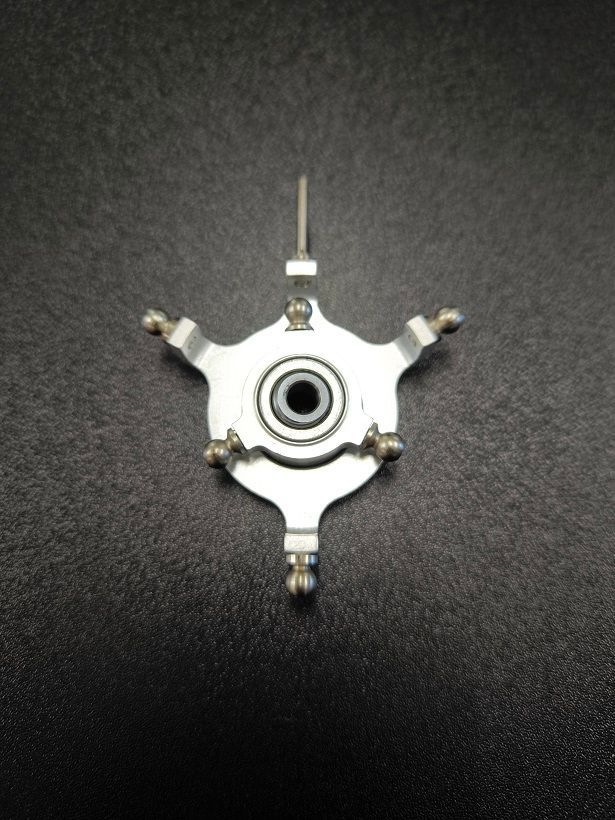 #6001-3-6; Taumelscheibe 3-Blatt; 120° (3-Punkt); für ø6mm Rotorwellen "DFC" in NATUR