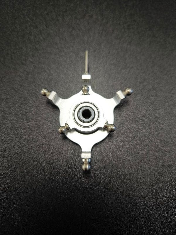 #6001-3-6; Taumelscheibe 3-Blatt; 120° (3-Punkt); für ø6mm Rotorwellen "DFC" in NATUR