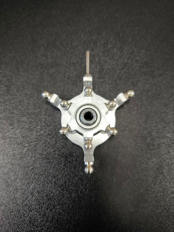 #6001-6-6; Taumelscheibe 6-Blatt; 120° (3-Punkt); für ø6mm Rotorwellen "DFC" in NATUR