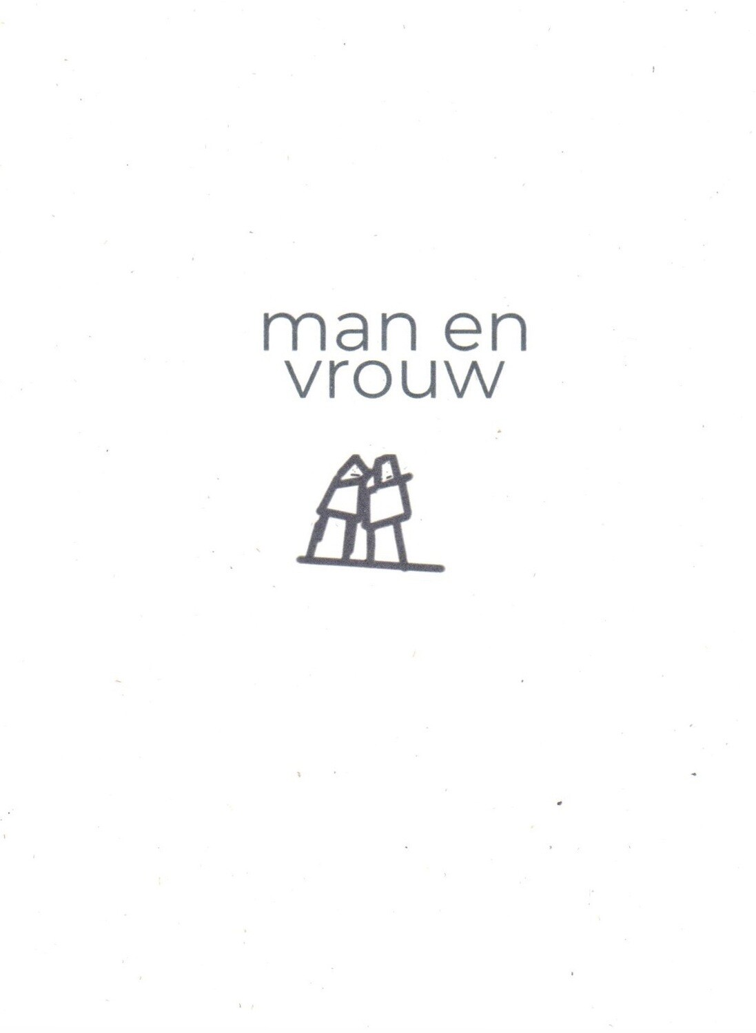 Kaart Man en vrouw