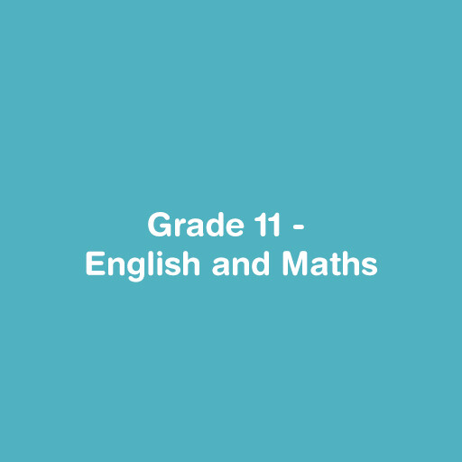 Grade 11 - English and Maths