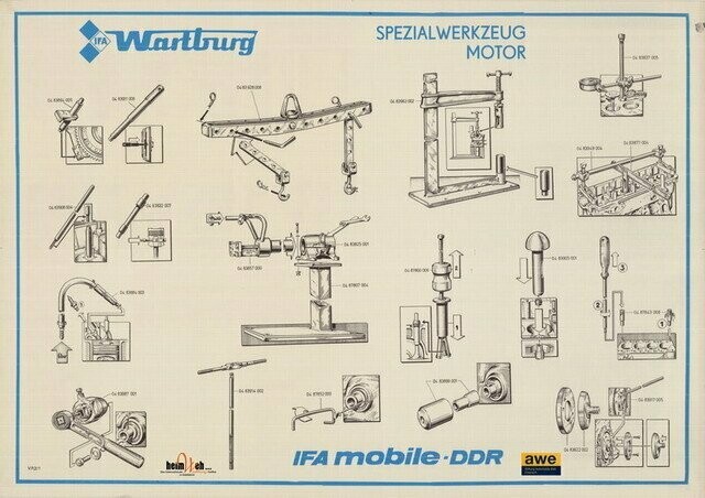 13-Lehrtafel-Spezialwerkzeug-Motor 13-Lehrtafel-Spezialwerkzeug-Motor