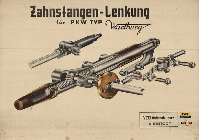 311-Lehrtafel-Zahnstangenlenkung 311-Lehrtafel-Zahnstangenlenkung