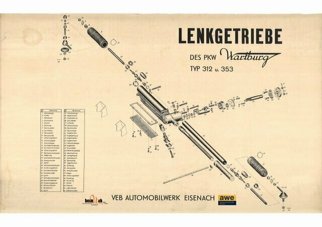 353-312-Lehrtafel-Lenkgetriebe 353-312-Lehrtafel-Lenkgetriebe