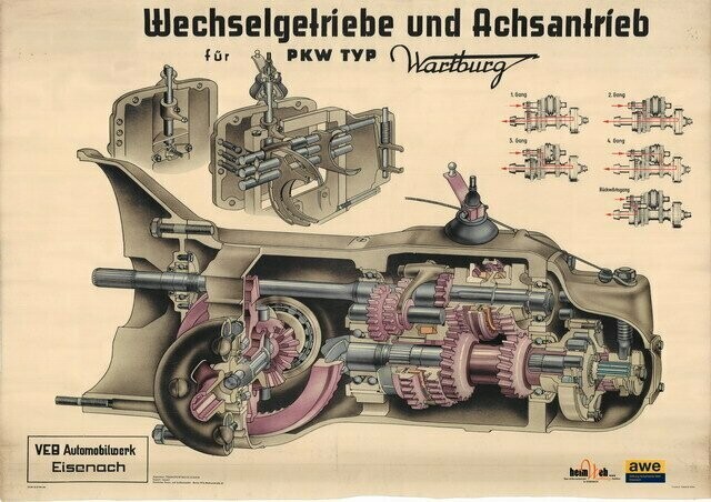 311-Lehrtafel-Wechselgetriebe-und-Achsantrieb-1962 311-Lehrtafel-Wechselgetriebe-und-Achsantrieb-1962
