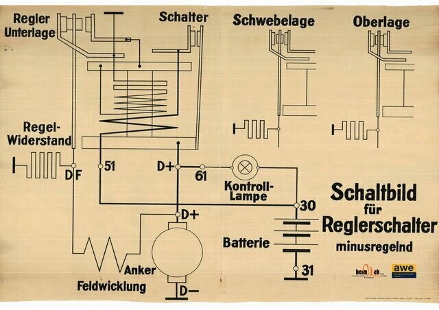 Technik-Lehrtafel-Schaltbild-Regelschalter-minusgehend Technik-Lehrtafel-Schaltbild-Regelschalter-minusgehend