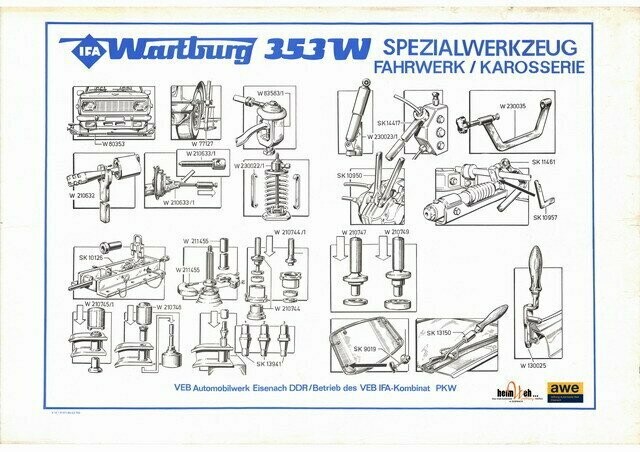 353-W-Lehrtafel_Spezialwerkzeug_Karosserie 353-W-Lehrtafel_Spezialwerkzeug_Karosserie