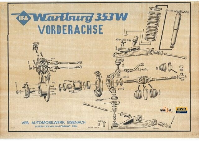 353-W-Lehrtafel-Vorderachse-1979 353-W-Lehrtafel-Vorderachse-1979
