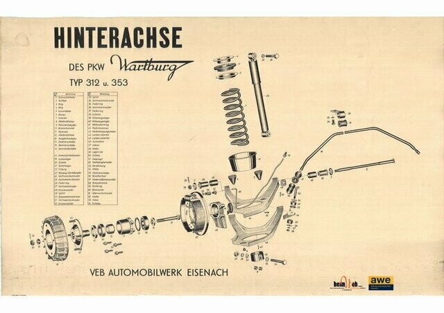 353-312-Lehrtafel-Hinterachse 353-312-Lehrtafel-Hinterachse