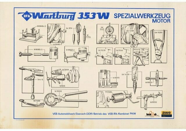 353-W-Lehrtafel-Spezialwerkzeuge_Motor 353-W-Lehrtafel-Spezialwerkzeuge_Motor