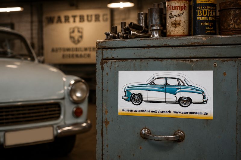 Aufkleber Wartburg 311 Limousine Werner Reiche Aufkleber Wartburg 311 Limousine Werner Reiche