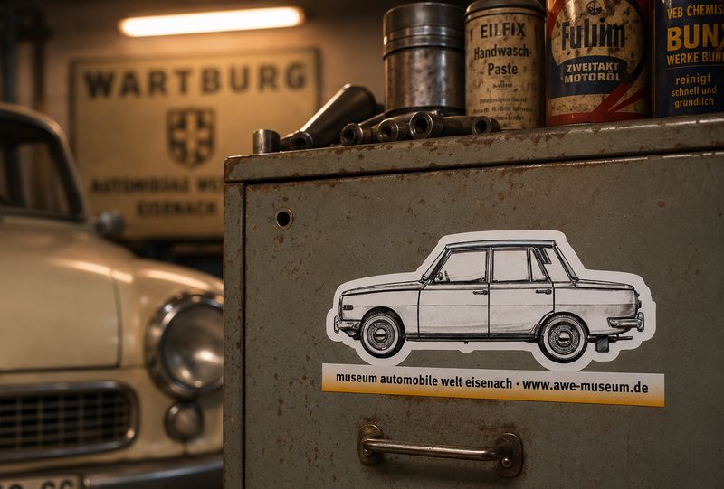 Aufkleber Wartburg 353 Limousine Werner Reiche Aufkleber Wartburg 353 Limousine Werner Reiche