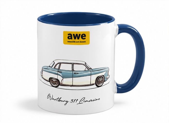 Tasse Werner Reiche (3) Wartburg 311 Limousine Tasse Werner Reiche (3) Wartburg 311 Limousine