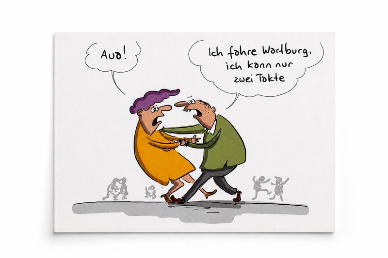Postkarte "2 Takte"