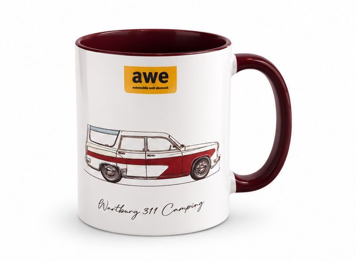 Tasse Werner Reiche (6) Wartburg 311 Camping Tasse Werner Reiche (6) Wartburg 311 Camping