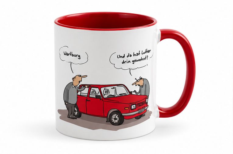 Comic -Tasse "Da hat Luther drin gewohnt"