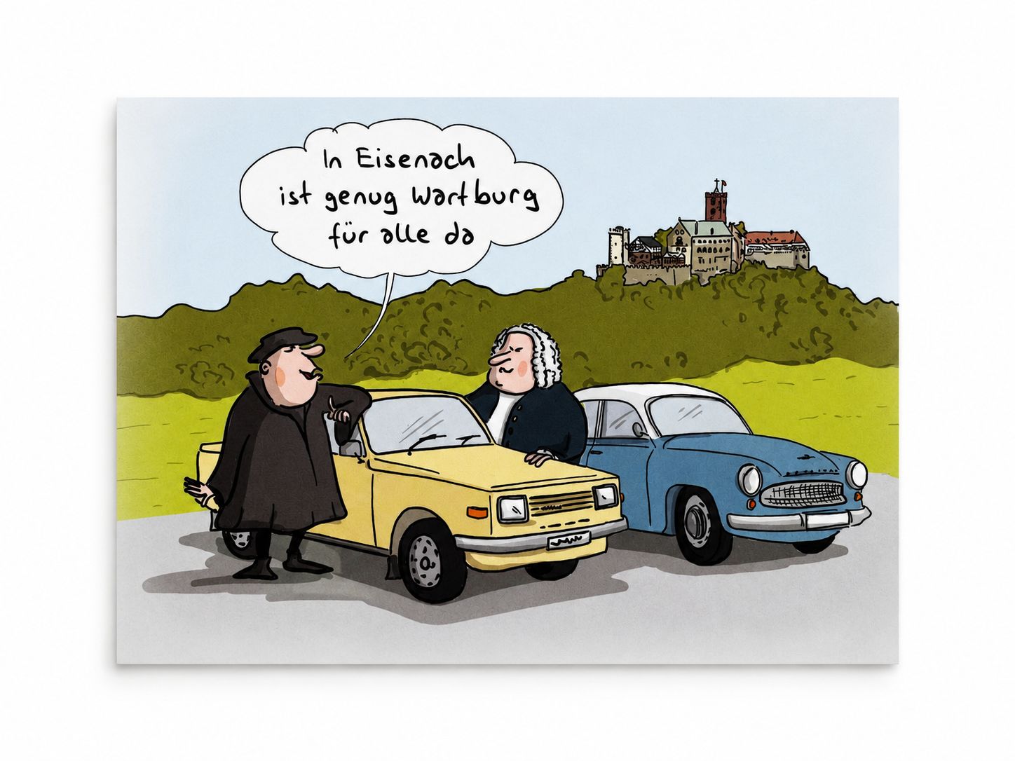 Postkarte "Genug Wartburg für alle"