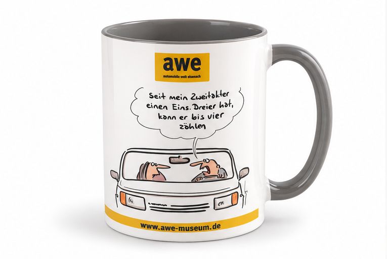 Comic -Tasse "bis 4 zählen"