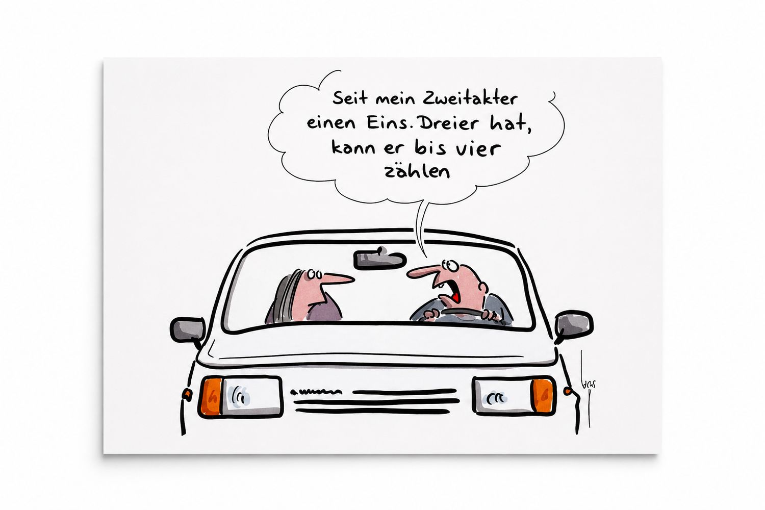 Postkarte "bis 4 zählen"
