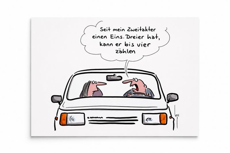 Postkarte "bis 4 zählen"