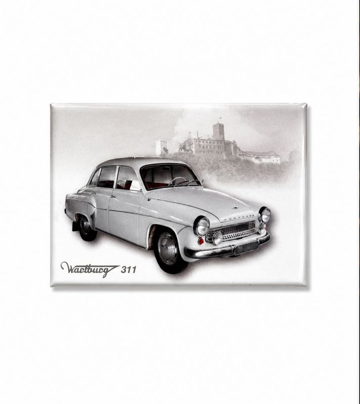 Magnet "Wartburg 311" weiß