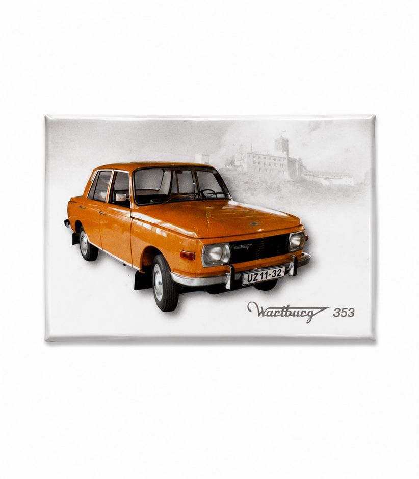 Magnet "Wartburg 353" orange