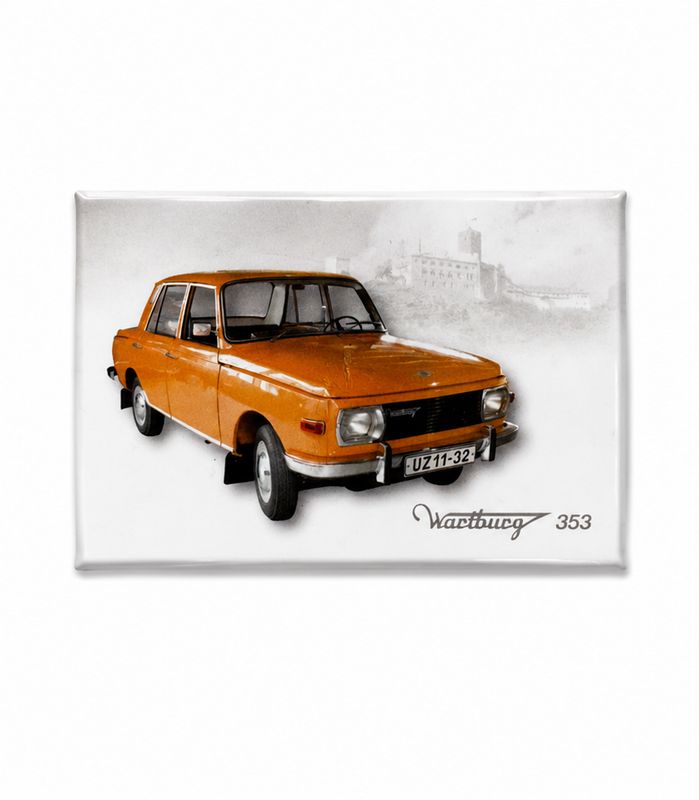 Magnet "Wartburg 353" orange