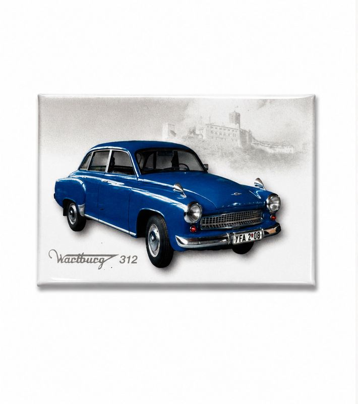Magnet "Wartburg 312" blau