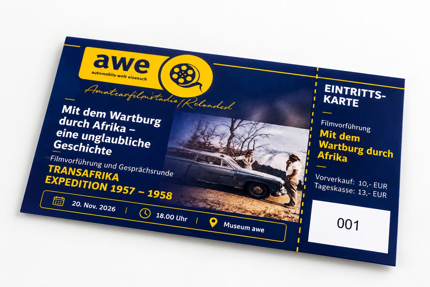Ticket Filmvorführung Ticket Filmvorführung "Transafrika"