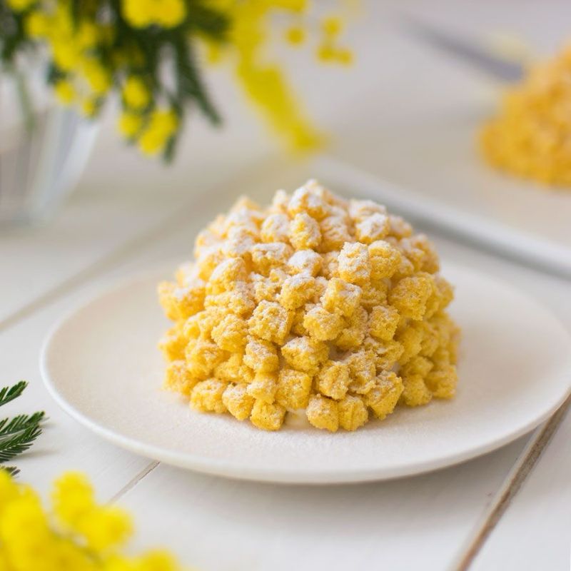Torta paradiso con crema all'uovo